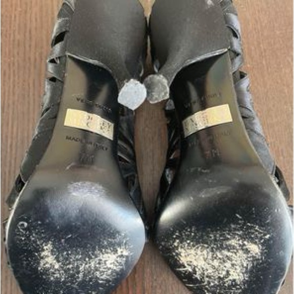 Badgley Mischka Satin Peep-toe Pumps - Size 7 - Picture 5 of 5